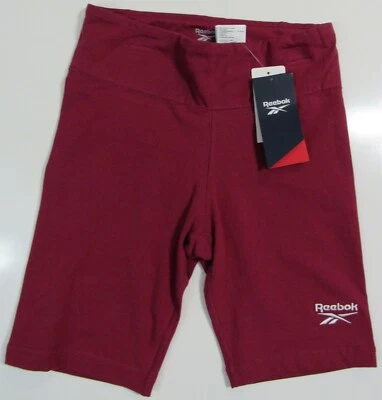 Pantalones Cortos Reebok Mujer Identidad Ajustados Logo 8 pulgadas Pequeños Punch Berry Nuevos con Etiquetas Foto 1 de 4