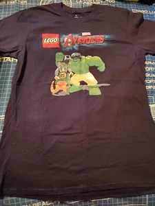 Lego Marvel's Avengers Large T-Shirt - Hulk and Loki - E3 Exclusive - Brand New - Picture 1 of 4