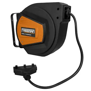 Carrete de cable de extensión retráctil calibre 14 Freeman P14G50FECR 50' *Mfr directo* - Imagen 1 de 3