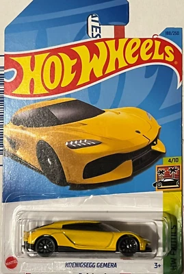 MATTEL HOT WHEELS 2021 HW EXOTICS желтый Koenigsegg Gemera 4/10 No188 - Изображение 1 из 3