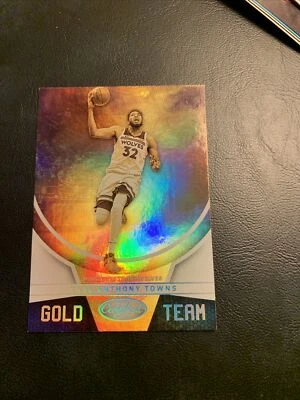 Cb41c ￼￼ #27 Karl Anthony towns 2019/20 Panini certified gold team￼ - Image 1 of 2