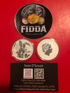 2021 Tuvalu The Simpsons Family 1 oz .9999 Silver BU Coin *RARE* Only 25K Made - Picture 1 of 4