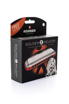 Hohner Golden Melody Diatonic Harmonica – Harp in the Key of A - Image 1 of 2