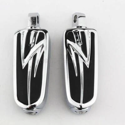 Descansos de pinos cromados para motocicleta Harley Davidson Touring Dyna Softail Vrod - Imagem 1 de 4