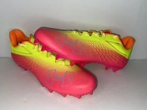 UNDER ARMOUR UA HIGH SCHOOL ALL AMERICAN GAME PE BLUR SMOKE FOOTBALL CLEATS 14 - Picture 1 of 8