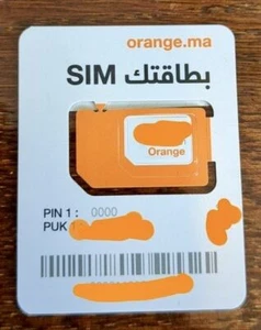 Orange MA +212 SIM karta Maroko Prepaid Card Aktywne OTP - Zdjęcie 1 z 4
