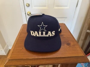 VTG DALLAS COWBOYS PROLINE NIKE WHITE TAG SNAPBACK FOOTBALL HAT NWT. 2 Available - Picture 1 of 13