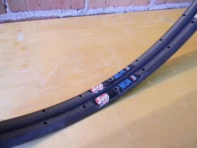 Sun M17A Sew-Up Track Rims NOS 80s 36h Gray 700c, 17mm wide 335g USA Bicycle  - Image 1 of 4