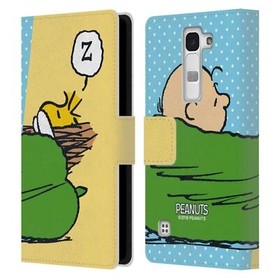OFFICIAL PEANUTS HALFS AND LAUGHS LEATHER BOOK WALLET CASE COVER FOR LG PHONES 2 - Image 1 of 4