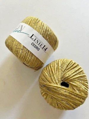ONLINE Linea "Cedro" - Bolas individuales de cinta estrecha - Oro brillante Foto 1 de 2