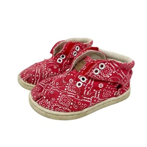 Toms Slip On Sneakers Toddler Size 6 Red - Picture 1 of 10