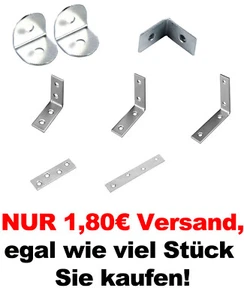 Stuhlwinkel Winkel Winkelverbinder verzinkter Stahl Holzverbinder Flachverbinder - Bild 1 von 8