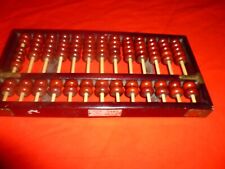 Mid Century Vintage Diamond Brand Chinese Wood Wooden Abacus 11 Rows 77 Beads