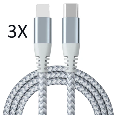 USB to Type-C Charger Cable PD Fast Charging Cord For iPhone 14 13 12 11 XR XS 8 - Image 1 of 4
