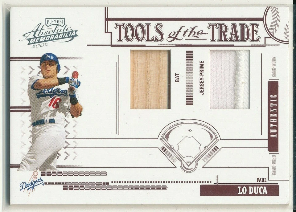 2005 Absolute Paul Lo Duca Tools of The Trade Bat/Patch 003/100 - Image 1 of 1
