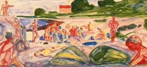 Beach Scene -Edvard Munch - 1940-1943, A1 - Picture 1 of 1