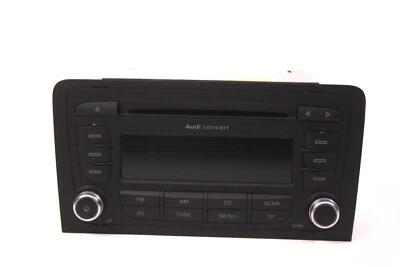 CD Autoradio Audi Concert A3 8P EU AB2 8P0035186 S Radio mit Code Blaupunkt - Bild 1 von 2