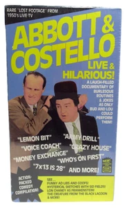 1988 Abbott & Costello Live & Hilarious VHS Cassette VCR Tape Sealed - Picture 1 of 4
