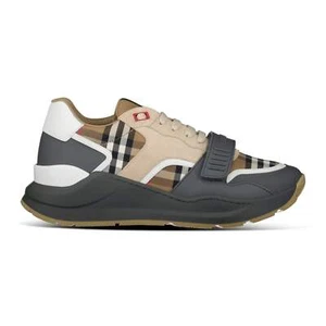 Burberry 'Ramsey Runner' Trainers Taupe Brown - Picture 1 of 8