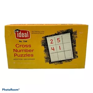 Vintage Math Cross Number Addition Puzzles Beginner No. 786 - Picture 1 of 4