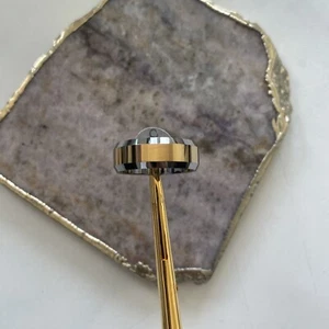 Tungsten Carbide two tone men’s wedding band ring Jewelry For Him Gifts Deals - Picture 1 of 4