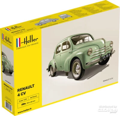 Heller Renault 4cv 4 Cv Vonferdinand Picard Modello Kit 1:24 Nuovo Ovp Punta Kit - Immagine 1 di 3