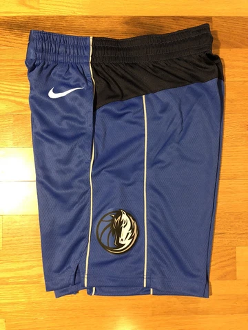 New M Nike NBA Dallas Mavericks Icon Edition Swingman Blue Shorts AJ5599-480 Men Cover