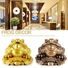 Office Resin Fortune Frog Ornament Frog Decor Money Toad Feng Shui