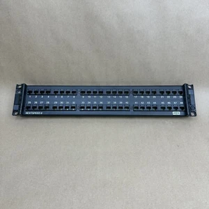 Hubbell P6E48U NEXTSPEED Cat 6 Universal Patchpanel, 2HE Rackmontage, 48 Ports - Bild 1 von 2