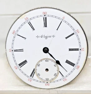 Antiguo movimiento de reloj de bolsillo ELGIN 1911 - ¡7 J-16 S! ¡Para repuestos o reparación! - Imagen 1 de 2