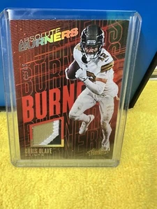 2023 Panini Absolute Chris Olave #AB-8 Absolute Burners Patch #/99 Saints - Bild 1 von 2