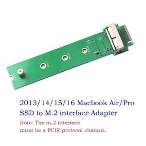 for MacBook Air Pro 12+16 Pin SSD to m.2 PCI-e interface Adapter Converter Card