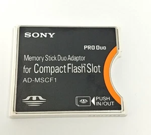 Sony AD-MSCF1 Memory Stick DUO Adaptor for Compact Flash Slot - Picture 1 of 6