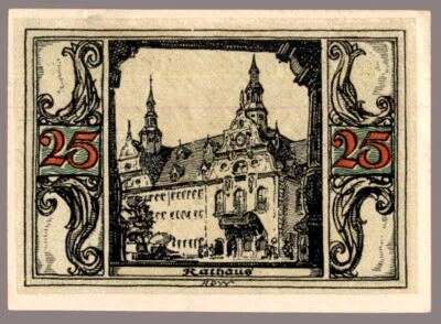 #33777 ARNSTADT Germany 1921. Banknote notgeld 25 Pfennig. - Image 1 of 2