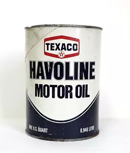 Aceite de motor Texaco Havoline vintage uno (galón sin abrir lata sellada - Imagen 1 de 8
