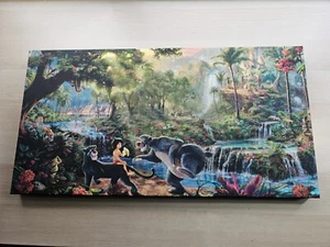 Thomas Kinkade Disney The Jungle Book Baloo Bear - 16 x 31 Inches Print Canvas - Picture 1 of 18
