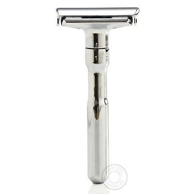 Merkur Futur 701 Double Edge DE Safety Razor - Polished Chrome - Long Handle - Image 1 of 4