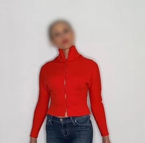 1960s Orange Jacket Shirt Top Make offer! - Bild 1 von 8