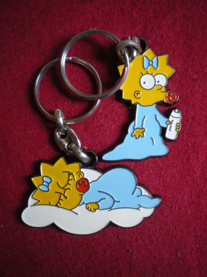 lot de deux porte Clé Bande dessinée Simpson (S10) - Photo 1/1