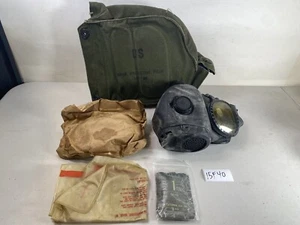 US Gas Mask Protective Field M17 RB5 Vintage kit 15F40 - Picture 1 of 14