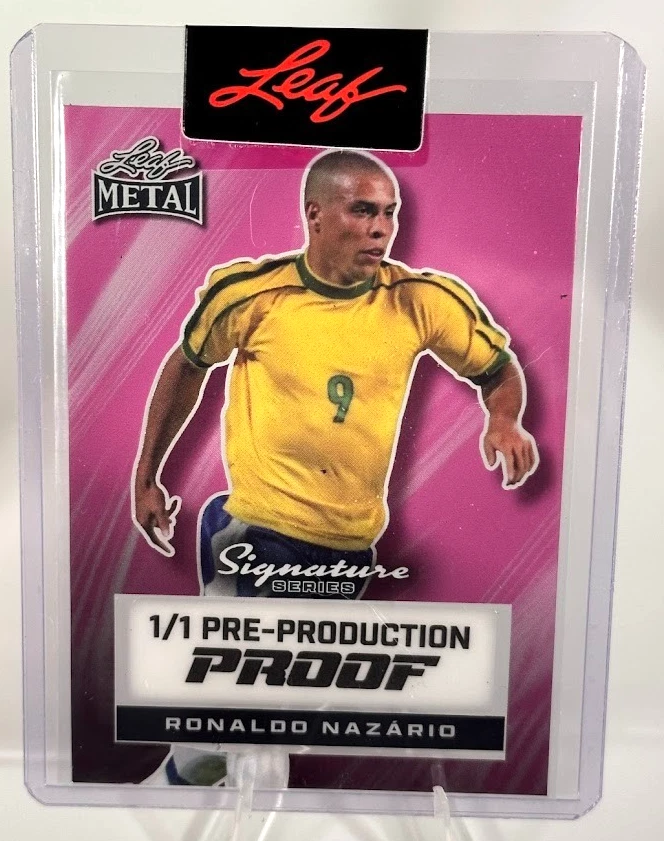 Ronaldo Nazário 2024 Hoja Metal Serie Multideporte 1/1 Prueba Preproducción Foto 1 de 2