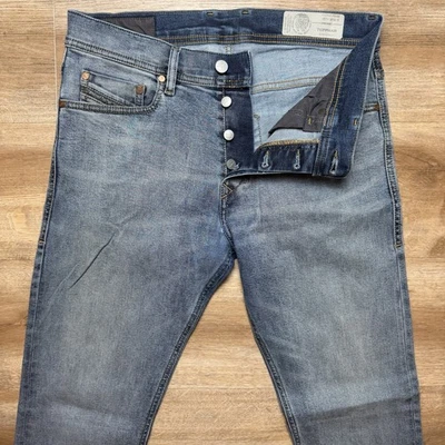 Jeans Diesel Hombre 30x30 Azul Tefphar Slim Zanahoria Elástico Retro Lavado (Etiqueta 28x32) Foto 1 de 4
