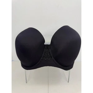 Vanity Fair Damen Trägerloser BH Schwarz Größe 42C - Bild 1 von 6