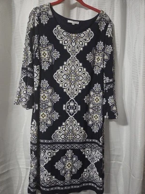 Womens Paysley Print Dress — 第 1/4 张图片