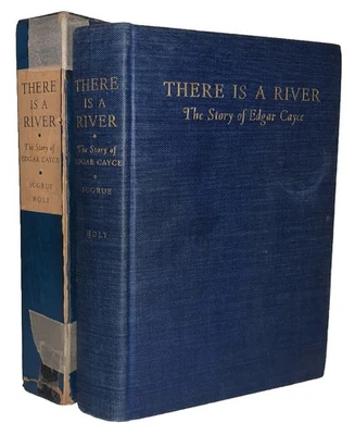 SIGNED by EDGAR CAYCE, THERE IS A RIVER, 1942, 1st Ed, OCCULT BIOGRAPHY, PSYCHIC Foto 1 de 4