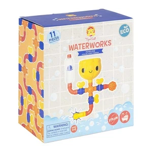 Tiger Tribe ECO Waterworks (Tubería) - 11 piezas Tubos de agua Juguete de baño para niños pequeños - Imagen 1 de 5