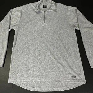 Rei Co-Op Shirt Mens XL 1/4-Zip Pullover Mock Neck Performance Gray - Picture 1 of 6