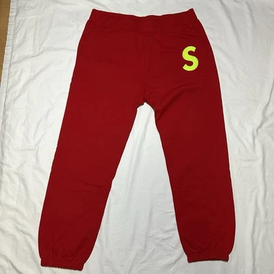 Pantalones deportivos Supreme F/W 2019 con logotipo S rojos - talla XL - LEER DESCRIPCIÓN Foto 1 de 4