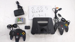 Nintendo 64 N64 Konsole Schwarz 6-3-1 - Bild 1 von 11