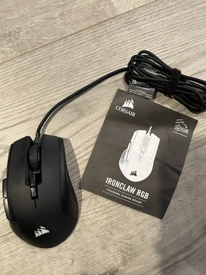 Corsair Ironclaw RGB FPS/MOBA Gaming Mouse - Black - Image 1 of 3